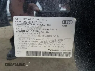 2013 Audi Q5 Prestige z VIN WA1WGAFP7DA052669, wystawiony jako Copart lot #55322715 z przebiegiem 166 149 mil mil oraz Szkoda całkowita • Salvage title. Historia ofert i sprzedaży dostępna na DreamBid. Obrazek 14.