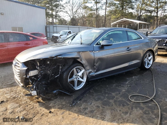 2019 Audi A5 Coupe Premium with VIN WAUSNAF5XKA008328, listed as a Copart auction lot 44325014 with 58,124 mi miles. Bid and sale history available at carsss.com. Image 1.