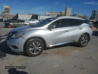 2016 Nissan Murano S with VIN 5N1AZ2MH4GN147386, listed as a Copart auction lot 49438845 with 77,015 mi miles and Salvage Title. Bid and sale history available at carsss.com. Image 1.