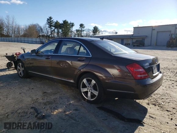 2011 Mercedes-Benz S-Class S 550 with VIN WDDNG8GB8BA365715, listed as a Copart auction lot 50122985 with 95,525 mi miles and Clean Title. Bid and sale history available at carsss.com. Image 2.