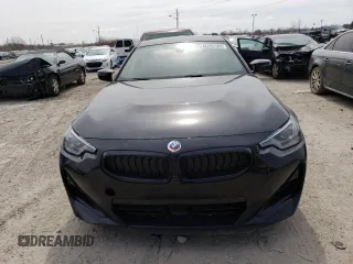 2023 BMW 2 Series M240i xDrive with VIN 3MW53CM03P8D10889, listed as a Copart auction lot 46265183 with 199 mi miles. Bid and sale history available at carsss.com. Image 5.