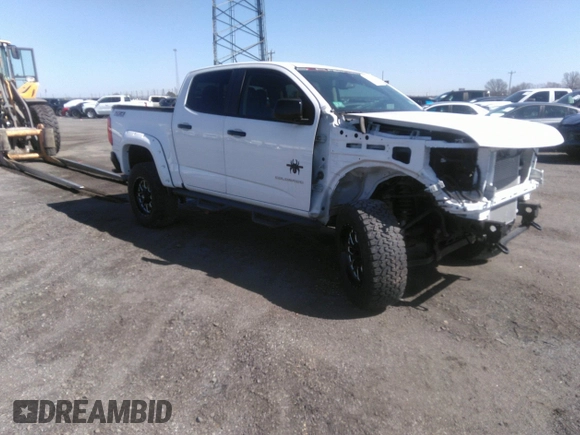 2021 Chevrolet Colorado 4WD Z71 with VIN 1GCGTDEN6M1166282, listed as a IAAI auction lot 40316921 with 35,515 mi miles and . Bid and sale history available at DreamBid. Image 1.
