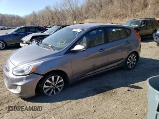 2015 Hyundai Accent Sport with VIN KMHCU5AE7FU204722, listed as a Copart auction lot 46551873 with 37,371 mi miles. Bid and sale history available at carsss.com. Image 1.