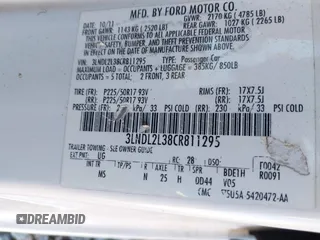 2012 Lincoln MKZ Hybrid with VIN 3LNDL2L38CR811295, listed as a IAAI auction lot 41386423 with 194,808 mi miles and . Bid and sale history available at DreamBid. Image 9.