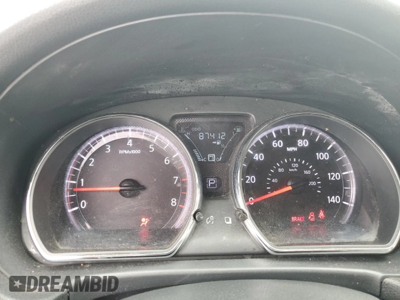 2016 Nissan Versa S z VIN 3N1CN7APXGL808455, wystawiony jako Copart lot #59929105 z przebiegiem 87 412 mil mil oraz Szkoda całkowita • Salvage title. Historia ofert i sprzedaży dostępna na DreamBid. Obrazek 9.