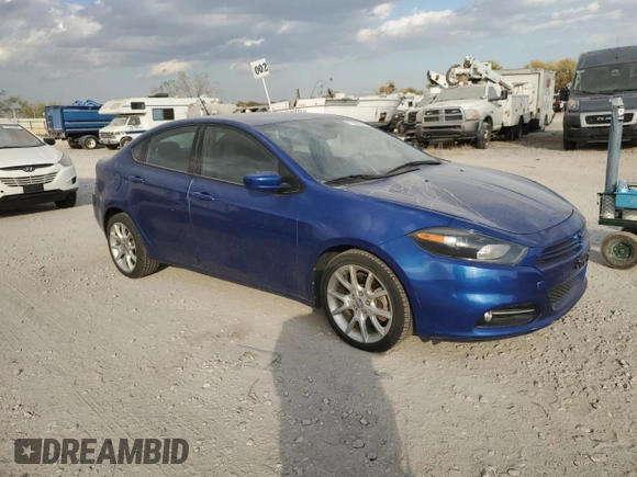 2013 Dodge Dart SXT with VIN 1C3CDFBA0DD175944, listed as a Copart auction lot 77598634 with 98,373 mi miles and Salvage Title. Bid and sale history available at carsss.com. Image 4.