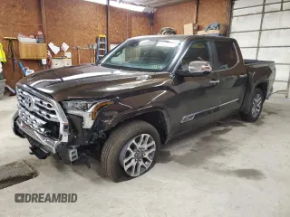 2025 Toyota Tundra 1794 Edition with VIN 5TFMC5DB8SX104327, listed as a Copart auction lot 62929725 with 428 mi miles and Salvage title. Bid and sale history available at DreamBid. Image 1.