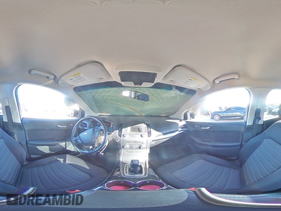 2017 Ford Edge SE with VIN 2FMPK3G90HBC31758, listed as a Copart auction lot 46449735 with 61,575 mi miles and Salvage title. Bid and sale history available at DreamBid. Image 14.