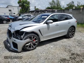 2019 Jaguar F-Pace SVR z VIN SADCZ2EE7KA604763, wystawiony jako Copart lot #70382674 z przebiegiem 21 535 mil mil oraz Szkoda całkowita • Salvage title. Historia ofert i sprzedaży dostępna na DreamBid. Obrazek 1.