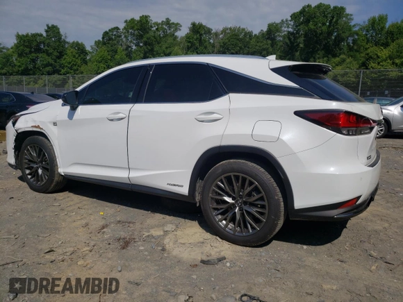 2022 Lexus RX with VIN 2T2YGMDA2NC077938, listed as a Copart auction lot 61071184 with 33,249 mi miles and Salvage Title. Bid and sale history available at carsss.com. Image 2.