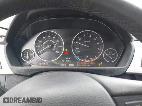 2018 BMW 3 Series 320i xDrive with VIN WBA8E5G53JNV02912, listed as a IAAI auction lot 41728125 with 108,916 mi miles. Bid and sale history available at carsss.com. Image 7.