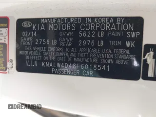 2015 Kia K900 Luxury with VIN KNALW4D48F6018541, listed as a IAAI auction lot 41903807 with 204,202 mi miles. Bid and sale history available at carsss.com. Image 9.