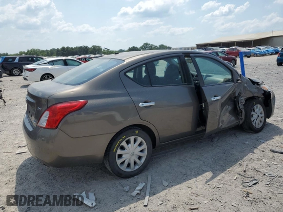 2012 Nissan Versa SV with VIN 3N1CN7AP2CL800957, listed as a Copart auction lot 62297745 with 60,667 mi miles and Clean title. Bid and sale history available at DreamBid. Image 3.