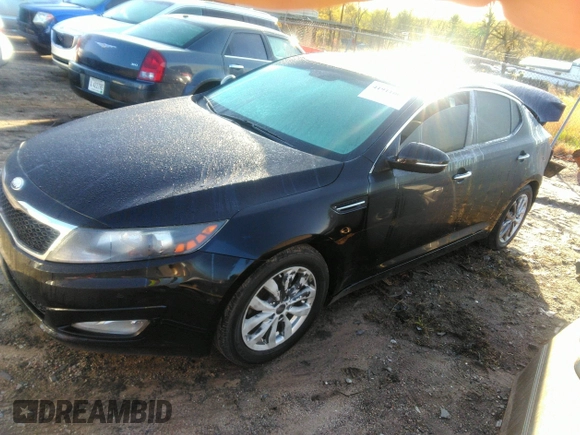 2013 Kia Optima LX with VIN 5XXGM4A79DG245406, listed as a IAAI auction lot 41911006 with 138,908 mi miles. Bid and sale history available at carsss.com. Image 2.