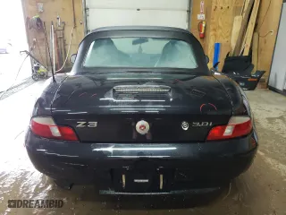 2001 BMW Z3 3.0i with VIN WBACN53411LJ55812, listed as a Copart auction lot 78476994 with 77,814 mi miles and Salvage Title. Bid and sale history available at carsss.com. Image 6.
