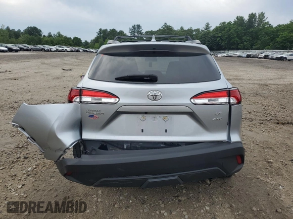 2023 Toyota Corolla Cross LE with VIN 7MUBAABGXPV061925, listed as a Copart auction lot 63201055 with Not provided miles and Clean title. Bid and sale history available at DreamBid. Image 6.