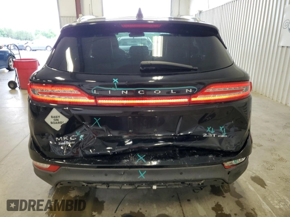 2018 Lincoln MKC Reserve with VIN 5LMTJ3DH4JUL12501, listed as a Copart auction lot 58257475 with 42,368 mi miles and Salvage title. Bid and sale history available at DreamBid. Image 6.