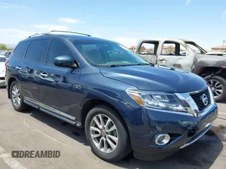 2015 Nissan Pathfinder SV with VIN 5N1AR2MN1FC614988, listed as a IAAI auction lot 42384089 with 113,007 mi miles and . Bid and sale history available at DreamBid. Image 1.