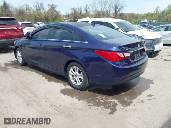 2013 Hyundai Sonata GLS with VIN 5NPEB4AC5DH802732, listed as a IAAI auction lot 42036843 with 103,165 mi miles and . Bid and sale history available at carsss.com. Image 3.