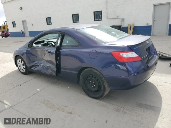 2008 Honda Civic Cpe LX with VIN 2HGFG12608H540888, listed as a Copart auction lot 51320165 with 114,292 mi miles and Salvage Title. Bid and sale history available at carsss.com. Image 2.
