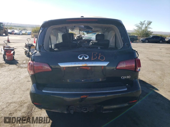 2014 Infiniti QX80 with VIN JN8AZ2NFXE9556066, listed as a Copart auction lot 70839154 with Not Provided miles and Salvage Title. Bid and sale history available at carsss.com. Image 6.