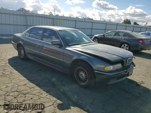 2001 BMW 7 Series 740iL with VIN WBAGH83491DP27388, listed as a Copart auction lot 78287314 with 31,045 mi miles and Salvage Title. Bid and sale history available at carsss.com. Image 13.