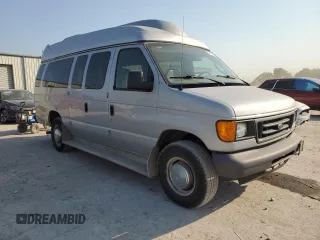 2006 Ford Econoline Passenger XL with VIN 1FBSS31L96DA90560, listed as a Copart auction lot 75637684 with 163,302 mi miles and Clean Title. Bid and sale history available at DreamBid. Image 4.