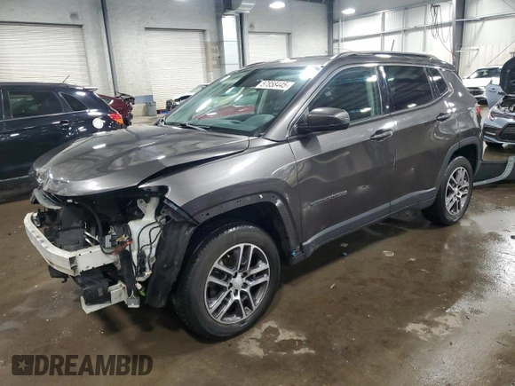2017 Jeep Compass Latitude with VIN 3C4NJDBBXHT692968, listed as a Copart auction lot 57858445 with 145,838 mi miles and Salvage title. Bid and sale history available at DreamBid. Image 1.