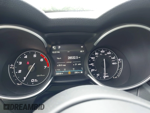 2019 Alfa Romeo Stelvio z VIN ZASPAKAN6K7C73740, wystawiony jako IAAI lot #42296395 z przebiegiem 49 646 mil mil oraz . Historia ofert i sprzedaży dostępna na DreamBid. Obrazek 7.