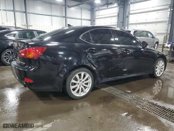2008 Lexus IS 250 with VIN JTHCK262885026502, listed as a Copart auction lot 50423325 with 129,754 mi miles and Salvage Title. Bid and sale history available at carsss.com. Image 3.