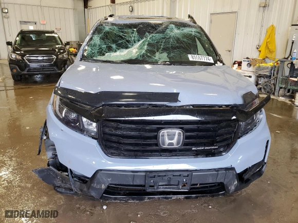 2023 Honda Ridgeline Black Edition with VIN 5FPYK3F89PB025140, listed as a Copart auction lot 85567774 with 24,540 mi miles and Non Repairable. Bid and sale history available at carsss.com. Image 5.