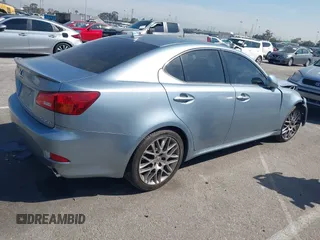 2008 Lexus IS 350 with VIN JTHBE262585020076, listed as a IAAI auction lot 41858756 with 98,045 mi miles and . Bid and sale history available at DreamBid. Image 4.