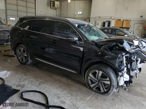2023 Kia Sorento Plug-In Hybrid SX Prestige with VIN KNDRMDLH4P5205239, listed as a Copart auction lot 64204714 with 14,835 mi miles and Salvage Title. Bid and sale history available at carsss.com. Image 4.