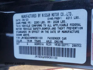 2024 Nissan Z Nismo z VIN JN1BZ4CH9RM361100, wystawiony jako Copart lot #80891074 z przebiegiem 3394 mil mil oraz Szkody całkowita. Historia ofert i sprzedaży dostępna na DreamBid. Obrazek 13.