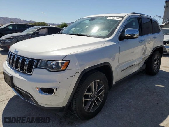 2021 Jeep Grand Cherokee Limited with VIN 1C4RJEBG6MC656705, listed as a Copart auction lot 47607145 with 69,237 mi miles and Salvage title. Bid and sale history available at DreamBid. Image 1.