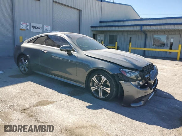 2018 Mercedes-Benz E-Class E 400 with VIN WDD1J6FB9JF008681, listed as a Copart auction lot 46630545 with 64,094 mi miles and Salvage Title. Bid and sale history available at carsss.com. Image 4.