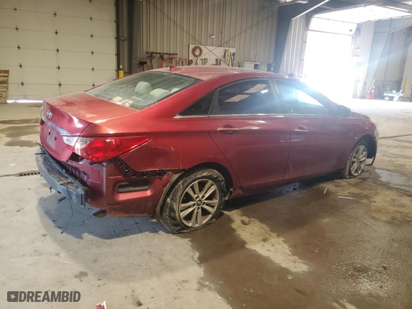 2012 Hyundai Sonata GLS PZEV with VIN 5NPEB4ACXCH322684, listed as a Copart auction lot 48843805 with 183,949 mi miles and Salvage Title. Bid and sale history available at carsss.com. Image 3.