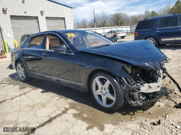 2010 Mercedes-Benz S-Class S 550 with VIN WDDNG7BB1AA288685, listed as a Copart auction lot 48933285 with 0 mi miles and Salvage Title. Bid and sale history available at carsss.com. Image 4.
