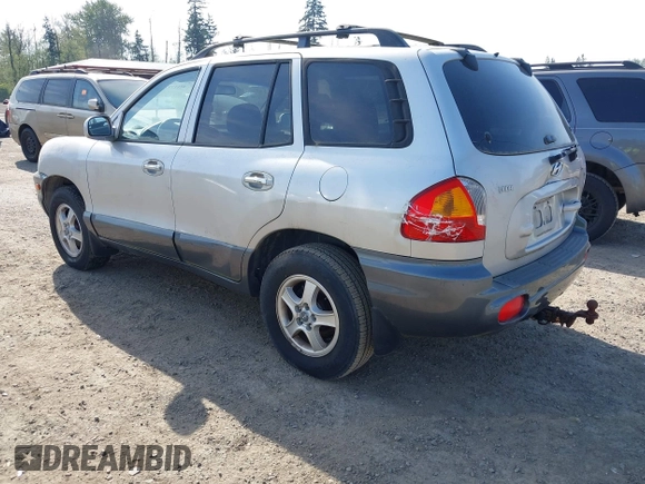 2002 Hyundai Santa Fe GLS with VIN KM8SC73D12U296838, listed as a IAAI auction lot 42117975 with 154,248 mi miles. Bid and sale history available at carsss.com. Image 3.