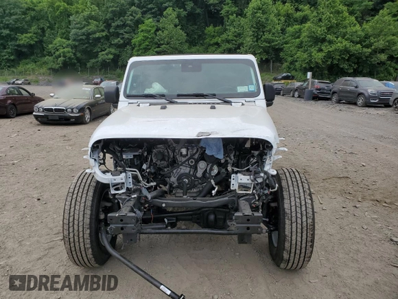 2022 Jeep Wrangler Unlimited Willys with VIN 1C4HJXDN4NW122752, listed as a Copart auction lot 58644854 with Not Provided miles and Salvage Title. Bid and sale history available at DreamBid. Image 5.