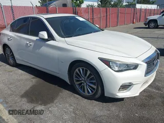 2018 Infiniti Q50 Sport z VIN JN1EV7AP7JM362027, wystawiony jako IAAI lot #42338034 z przebiegiem 77 427 mil mil oraz . Historia ofert i sprzedaży dostępna na DreamBid. Obrazek 1.