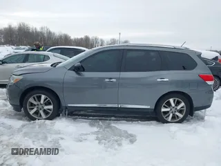 2015 Nissan Pathfinder Platinum with VIN 5N1AR2MM3FC710127, listed as a IAAI auction lot 41617867 with 112,020 mi miles and . Bid and sale history available at DreamBid. Image 14.