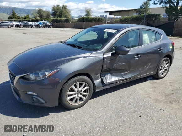 2016 Mazda 3 i Touring with VIN 3MZBM1L75GM264749, listed as a Copart auction lot 49513775 with 79,456 mi miles and Salvage Title. Bid and sale history available at DreamBid. Image 1.