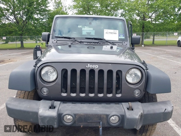 2016 Jeep Wrangler Willys Wheeler with VIN 1C4GJWAG2GL318981, listed as a IAAI auction lot 42390588 with 131,559 mi miles and . Bid and sale history available at DreamBid. Image 12.