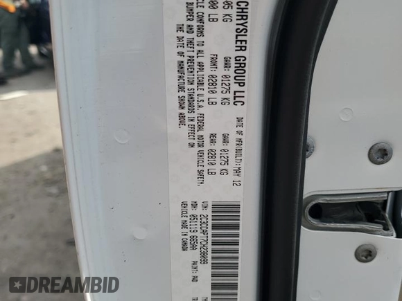 2012 Chrysler 300 C Luxury Series with VIN 2C3CCAPT7CH238099, listed as a Copart auction lot 49989305 with 110,866 mi miles and Salvage Title. Bid and sale history available at carsss.com. Image 14.