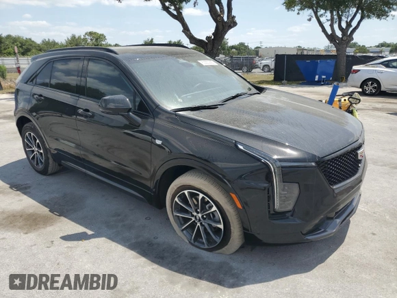 2024 Cadillac XT4 FWD Sport with VIN 1GYFZER41RF136970, listed as a Copart auction lot 53550865 with 13,143 mi miles and Non repairable. Bid and sale history available at DreamBid. Image 4.