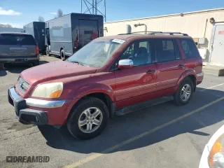 2003 Honda Pilot EX with VIN 2HKYF18793H507012, listed as a Copart auction lot 46451745 with 158,172 mi miles and Salvage Title. Bid and sale history available at carsss.com. Image 1.