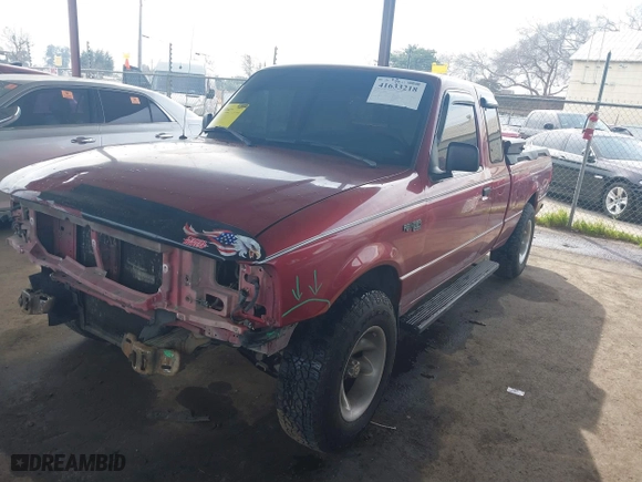 2000 Ford Ranger XL with VIN 1FTYR14V7YPB95070, listed as a IAAI auction lot 41633218 with 182,641 mi miles. Bid and sale history available at carsss.com. Image 18.