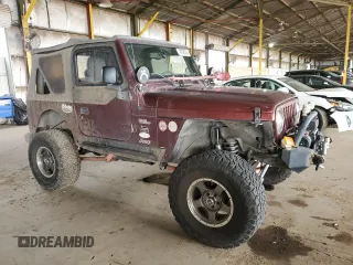 2003 Jeep Wrangler Sahara with VIN 1J4FA59S03P336844, listed as a Copart auction lot 49290345 with 167,726 mi miles and Salvage title. Bid and sale history available at DreamBid. Image 4.
