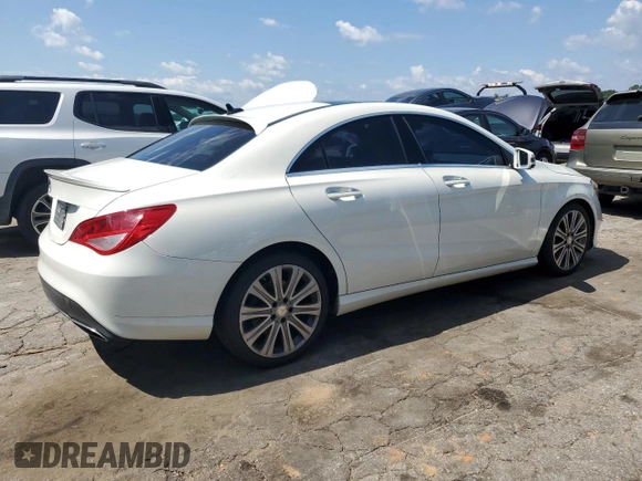 2017 Mercedes-Benz CLA with VIN WDDSJ4EB0HN437055, listed as a Copart auction lot 59063683 with 77,994 mi miles. Bid and sale history available at carsss.com. Image 3.